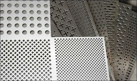 Stainless steel perforated grilles, various holes and sheet sizes